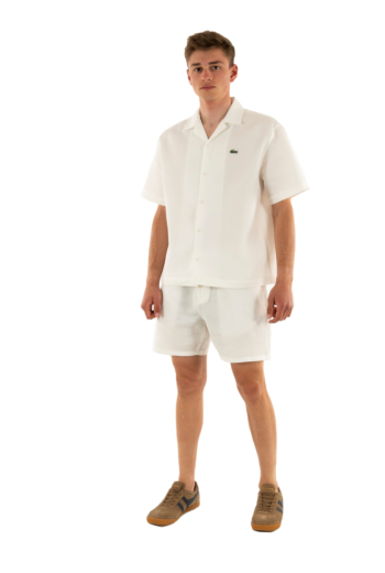 Chemise manches courtes lacoste ch9924 70v farine