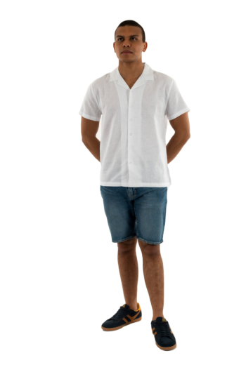 Chemise manches courtes Le Temps Des Cerises minar 1001 white