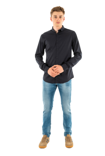 Chemise armani exchange 8nzc49 1510 navy