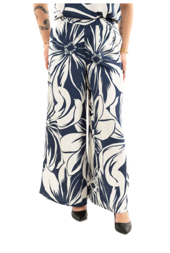Pantalons only milly pageant blue miley mega flower