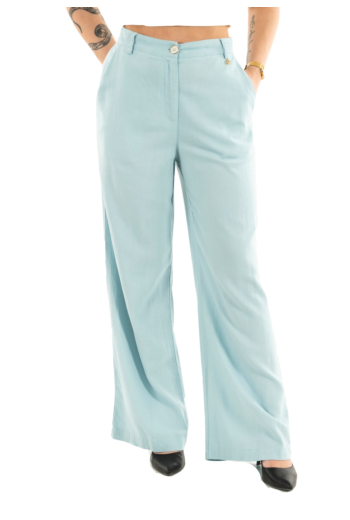Pantalons yes zee p347 v600 0718 azzurro marino