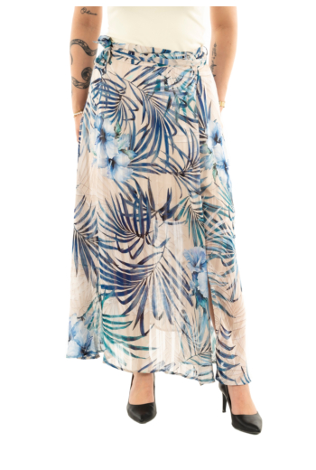 Jupe guess jeans w5gd66 p7vm fiji palm print
