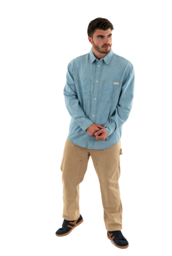 Chemise calvin klein jeans easy chambray 1aa denim light
