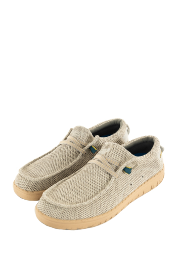 Chaussures bateau jeep samoa wallabee knit 055 grey
