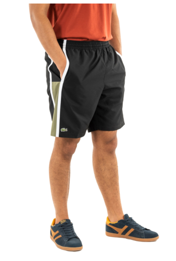 Shorts bermudas lacoste gh314t dit noir/kaki-blanc