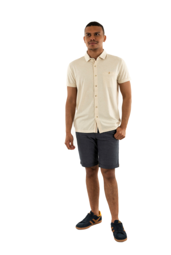 Chemise manches courtes Benson & Cherry lurgaon beige