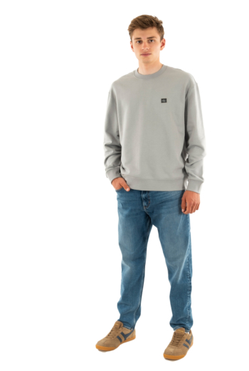 Sweat calvin klein jeans badge 350terry ro2 formal gray