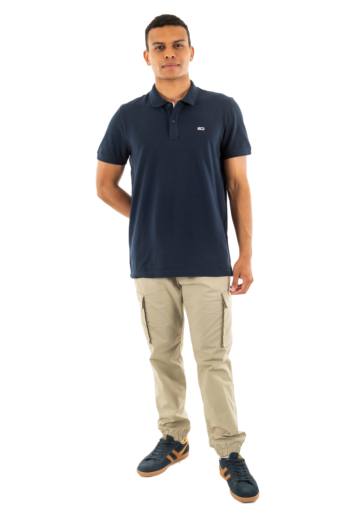 Polos tommy jeans slim placket c1g dark night navy