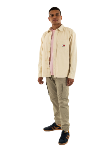 Chemise tommy jeans brick cord overs ach desert sand dune