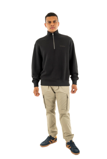 Sweat tommy jeans rlx waffle scrip bds black