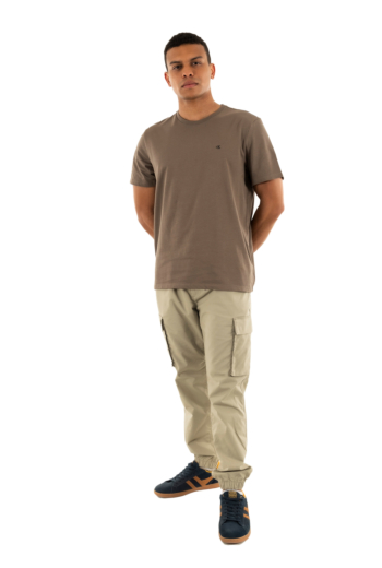 Tee shirt calvin klein jeans smooth cttn solid pdk morel