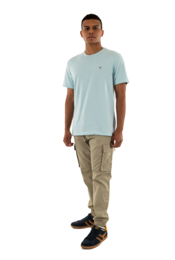 Tee shirt calvin klein jeans smooth cttn solid 3ud winter sky