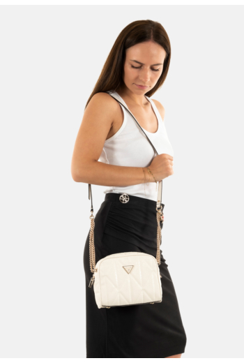 Sacs à main guess jeans aldina camera crossbody off white