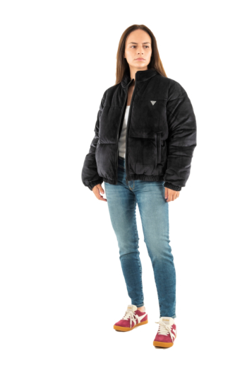 Blousons et vestes guess jeans couture jblk jet black a996