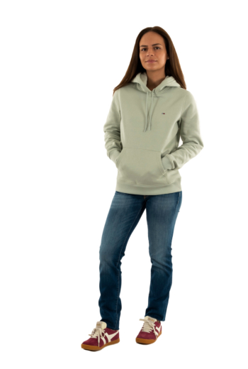 Sweat tommy jeans reg s flag m1c misty sage