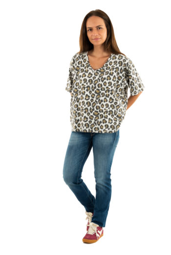 Tee shirt Le Temps Des Cerises catlyn 0117 leopard