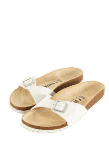 Sandales - nu-pieds birkenstock madrid bf narrow 00073 -  white
