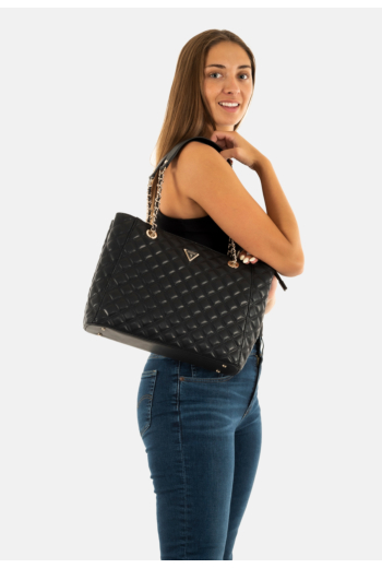 Sacs à main guess jeans giully ii large tote black