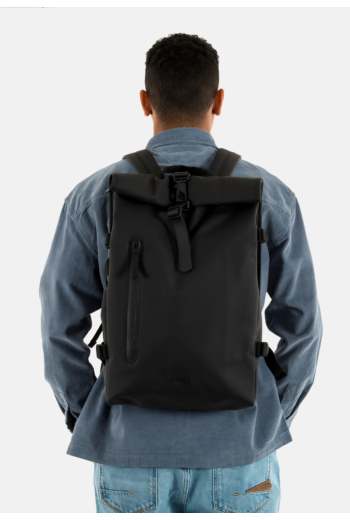 Sacs à dos rains rolltop rucksack black