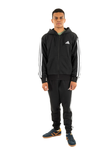Blousons et vestes adidas sportswear m 3s fl fz hd noir/blanc