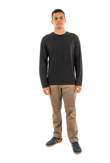 Tee shirt manches longues superdry classic essential 02a black