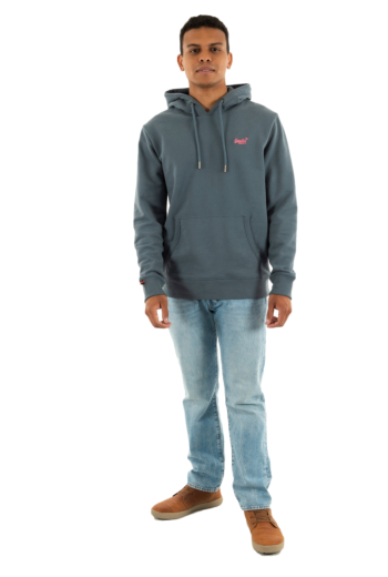 Sweat superdry essential logo 9vc stormy weather blue