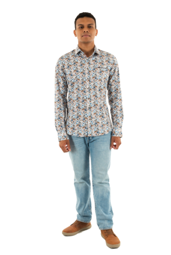 Chemise Benson & Cherry lableu blanc-indigo