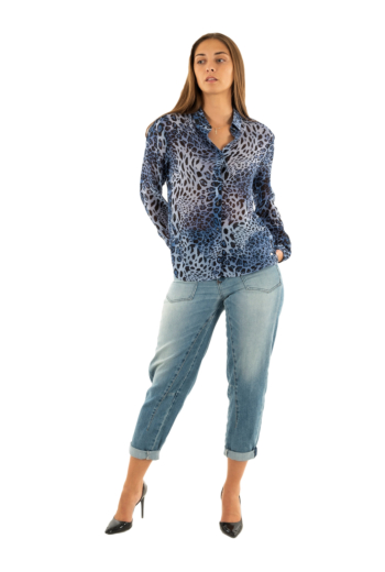 Chemisier freeman t. porter cornelia leo blue p101-b f795 blue