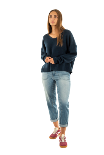 Pull hiver superdry brushed os v 4qv richest navy twist