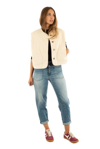 Gilets sans manche grace & mila seth ecru