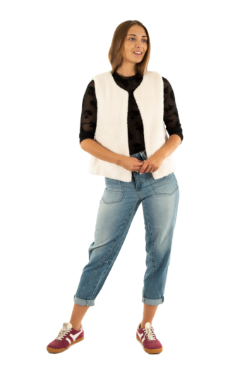 Gilets sans manche grace & mila sinatra ecru