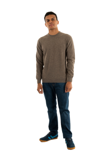 Pull hiver barbour essential lambswool crew neck st71 dark stone
