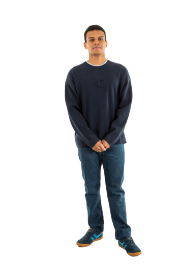 Sweat calvin klein jeans lv04rd300g cef dark sapphire