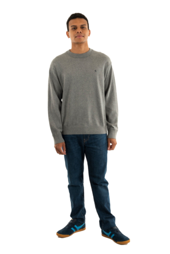 Sweat calvin klein jeans crewnk p7e medium grey htr