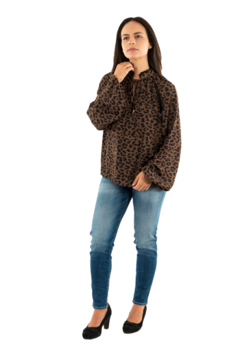 Tee shirt manches longues guess jeans new josette p1uk savage night print