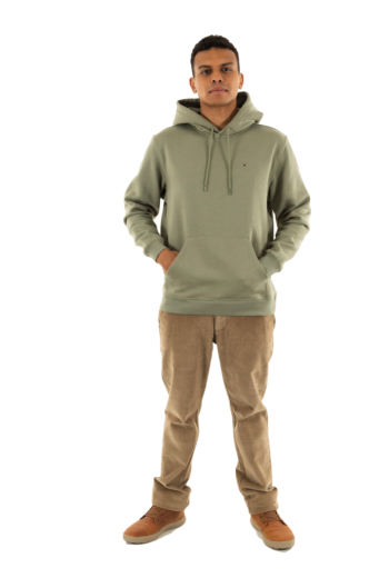 Sweat tommy jeans reg s flag m1l utility sage