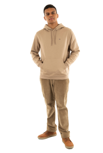 Sweat tommy jeans reg s flag afe coastal taupe