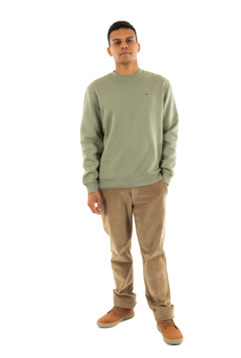 Sweat tommy jeans reg s flag crew m1l utility sage