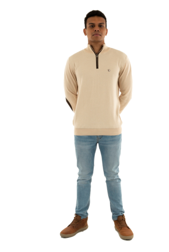 Pull hiver Benson & Cherry fraction sable