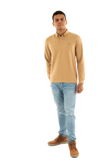 Polos manches longues Benson & Cherry ghostlg cappuccino