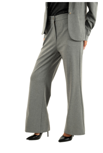 Pantalons yes zee p368  ce00 842 grigio melange