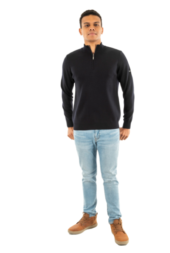 Pull hiver saint james crossley ii navy/gris