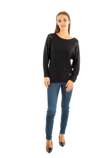 Pull hiver guess jeans loretta jblk jet black a996