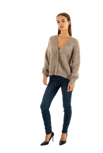 Gilets cardigans grace & mila saluda greige