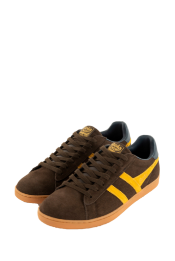 Baskets basses gola equipe ll dark brown/sun/navy