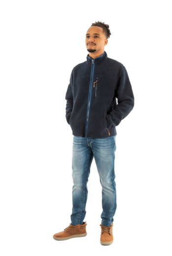 Sweat superdry outdoor full zip fleece 98t eclipse navy