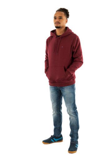 Sweat tommy jeans reg s flag xiu red wine