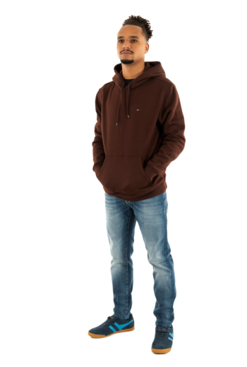 Sweat tommy jeans reg s flag gs7 rich brown