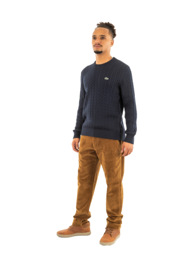 Pull hiver lacoste ah7627 802 marine/vert