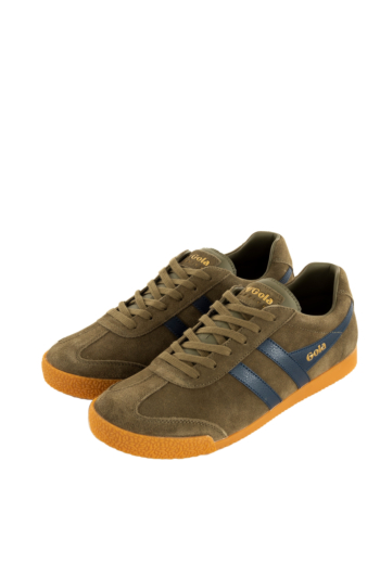Baskets basses gola harrier kaki navy